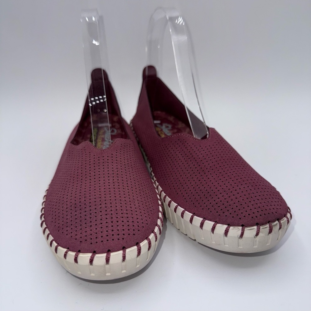 Skechers Women's Slip-On Perforated Maroon Sneakers
